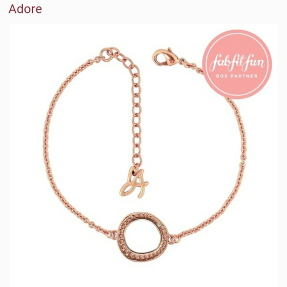 Adore by Swarovski Circle Rose Gold Bracelet - Picture 2 of 9